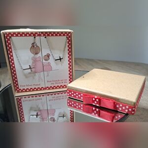 Silver Plated Mom & Me Necklace Set